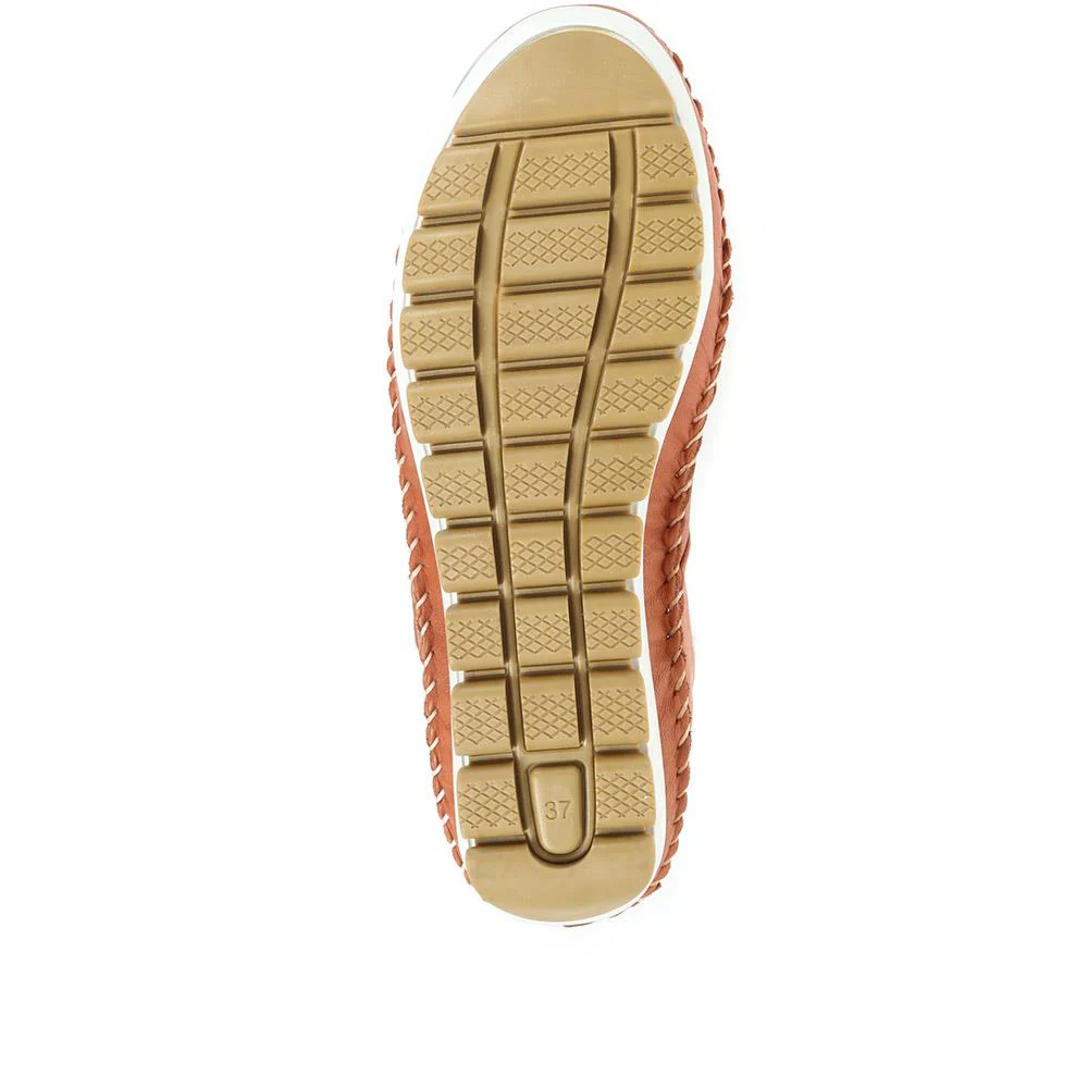 Leather Touch Fastening Mary Janes - SIMIN31005 / 318 210 - Tan - Image 5