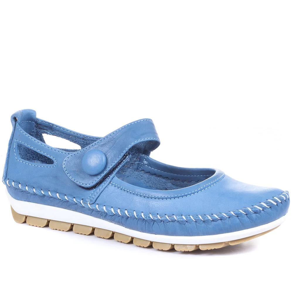 Leather Touch Fastening Mary Janes - SIMIN31005 / 318 210 - Image 2