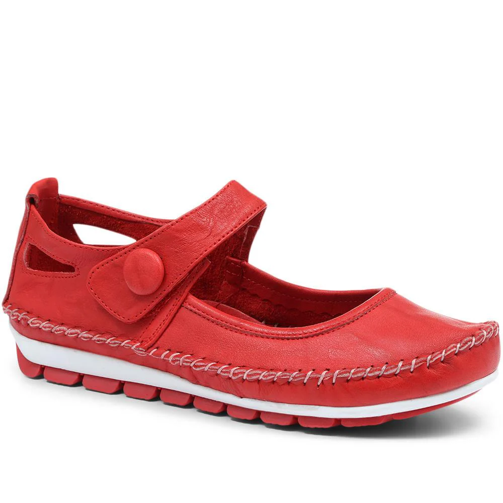 Leather Touch Fastening Mary Janes - SIMIN31005 / 318 210 - Image 4