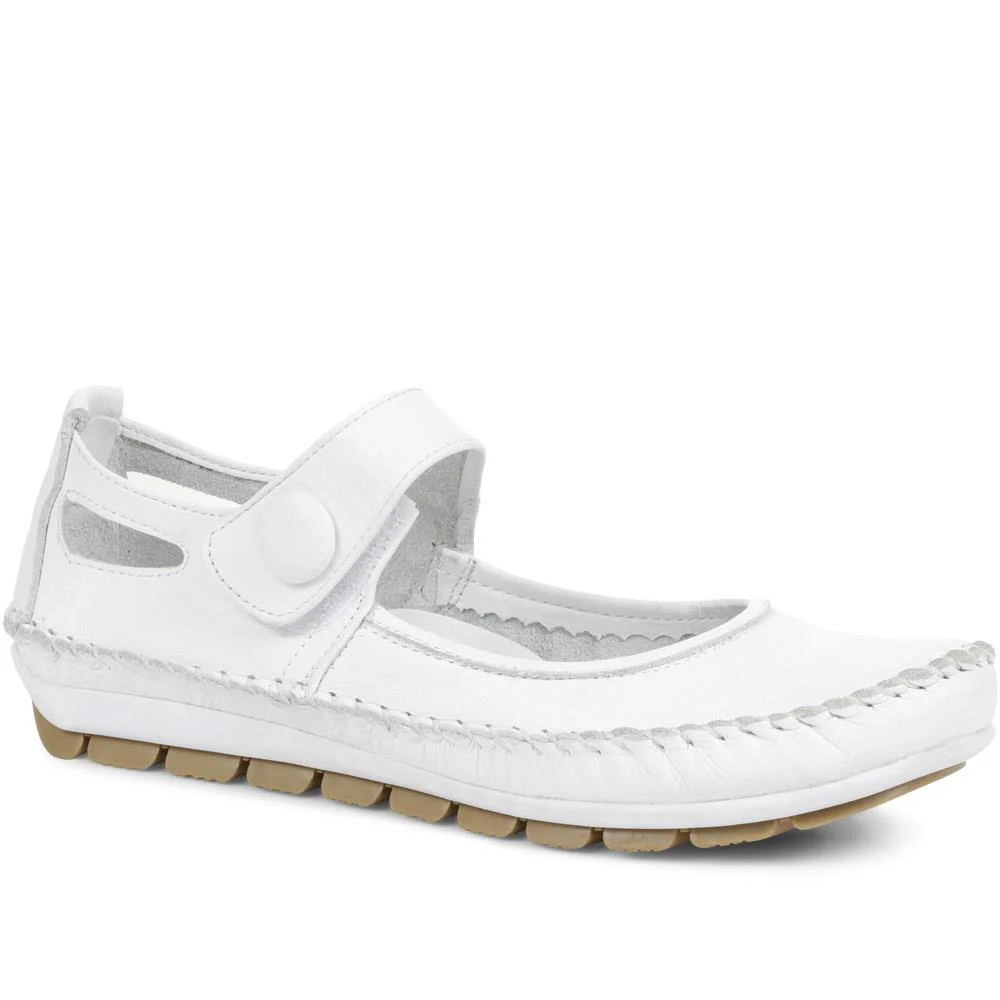 Leather Touch Fastening Mary Janes - SIMIN31005 / 318 210 - Image 9