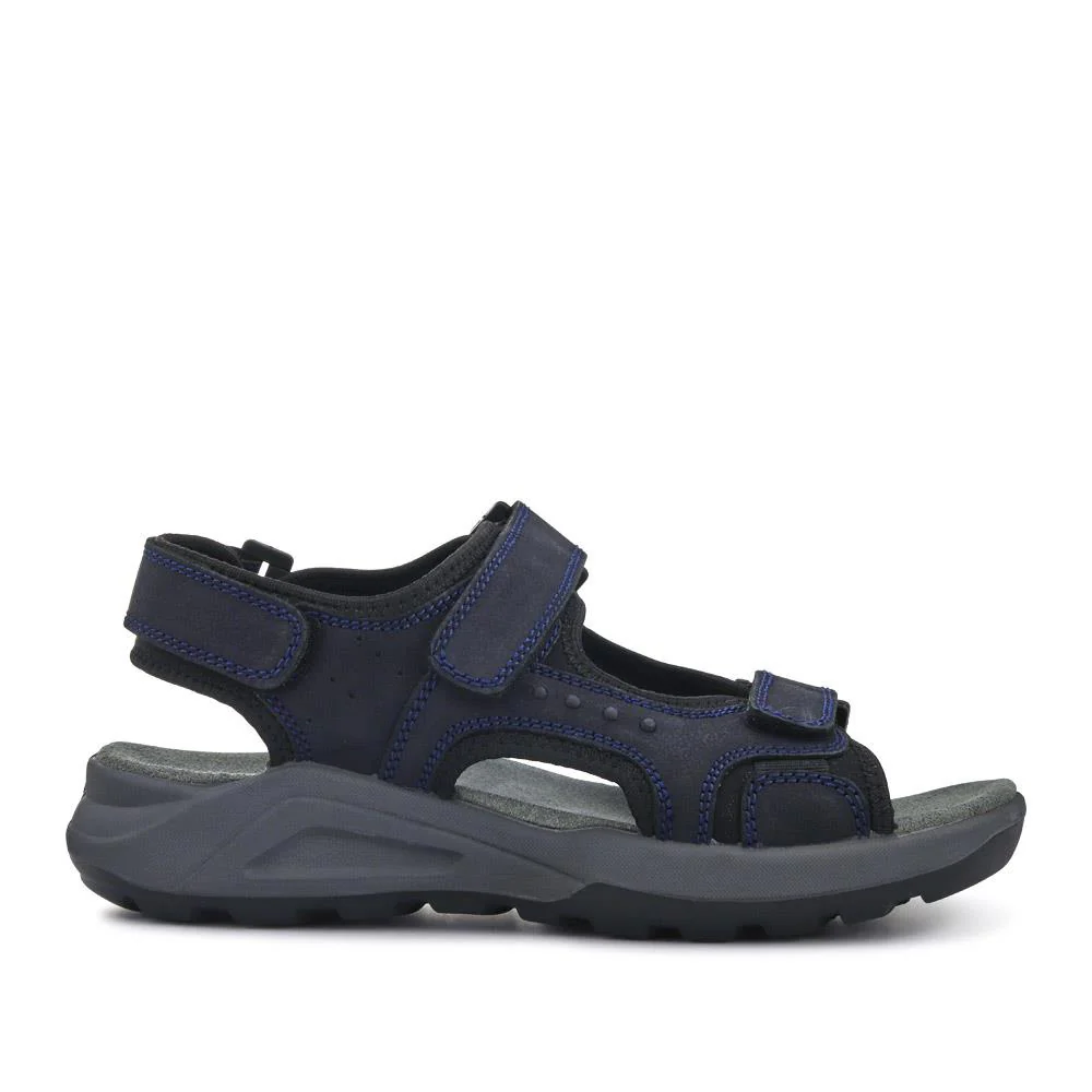 Leather Touch-Fastening Sandals - DDIN41011 / 327 116 - Navy - Image 2