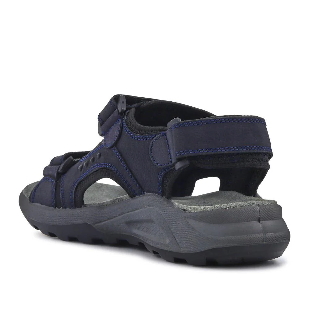 Leather Touch-Fastening Sandals - DDIN41011 / 327 116 - Navy - Image 3