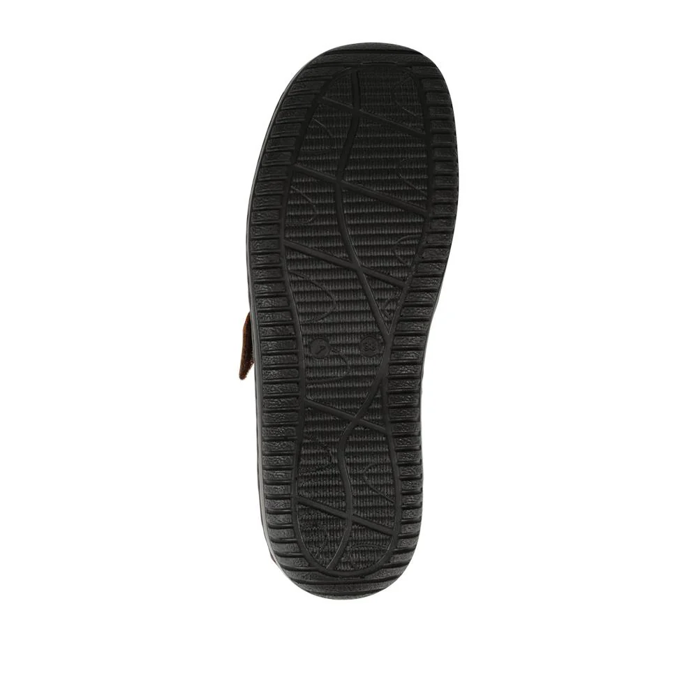 Leather Touch-Fastening Shoes - LUCK38001 / 324 182 - Brown - Image 5
