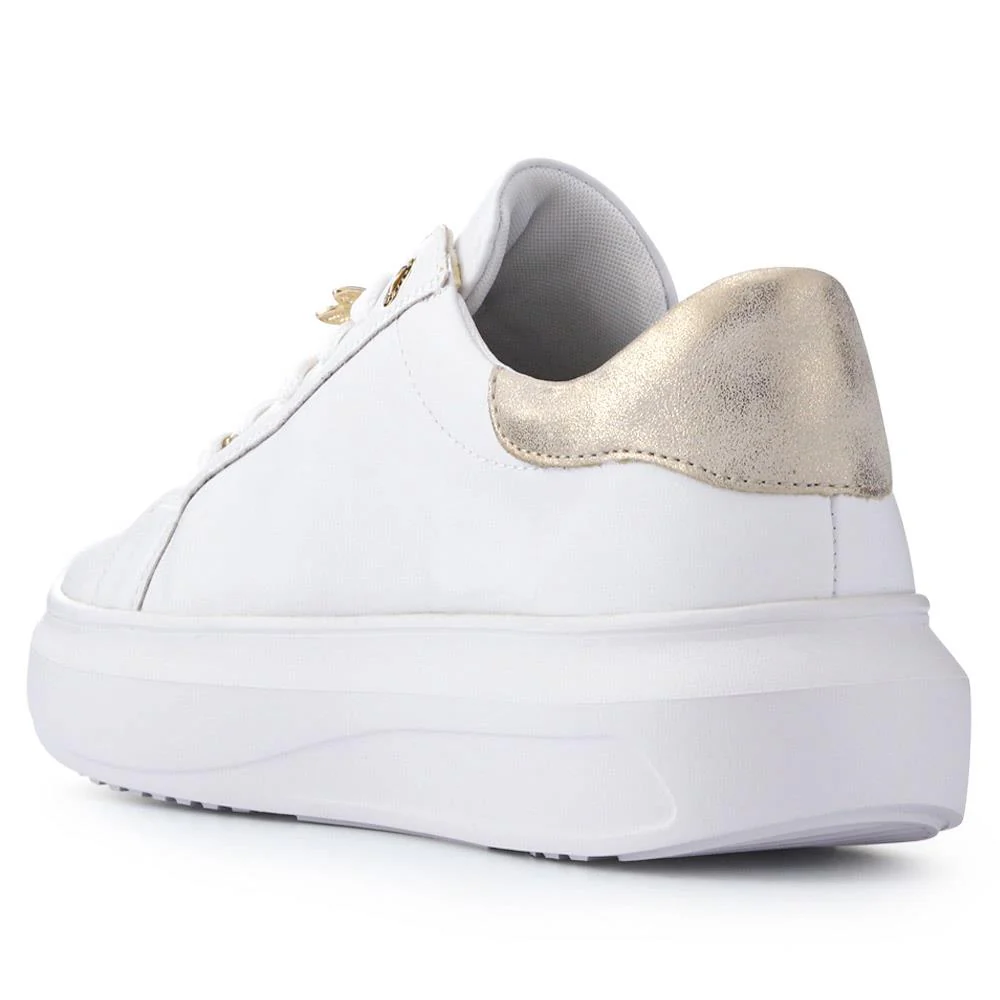 Leather Two-Tone Trainers - RKR41520 / 326 836 - White - Image 3