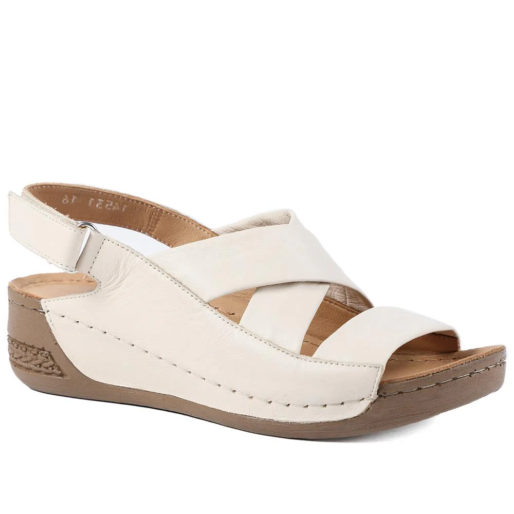 Leather Wedge Sandals - AS43000 / 329 299