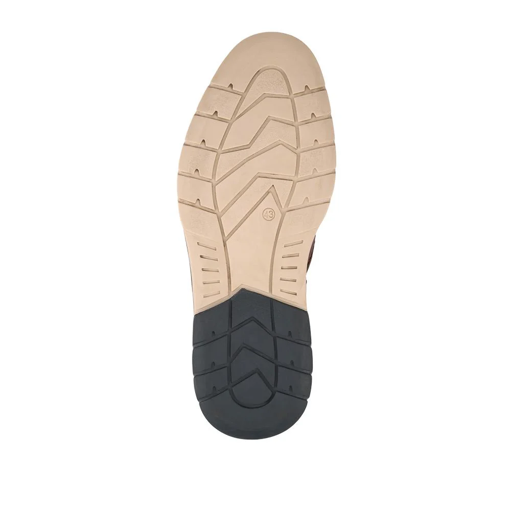 Leather Wide-Fit Slip-On Shoes - PARK41045 / 327 266 - Cognac - Image 5