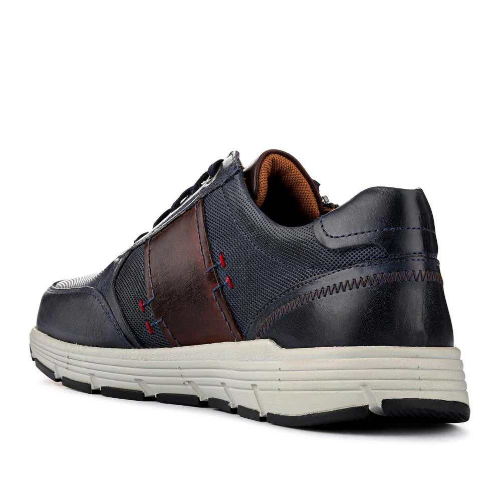 Leather Wide-Fit Slip-Ons - PARK41038 / 327 281 - Blue - Image 3