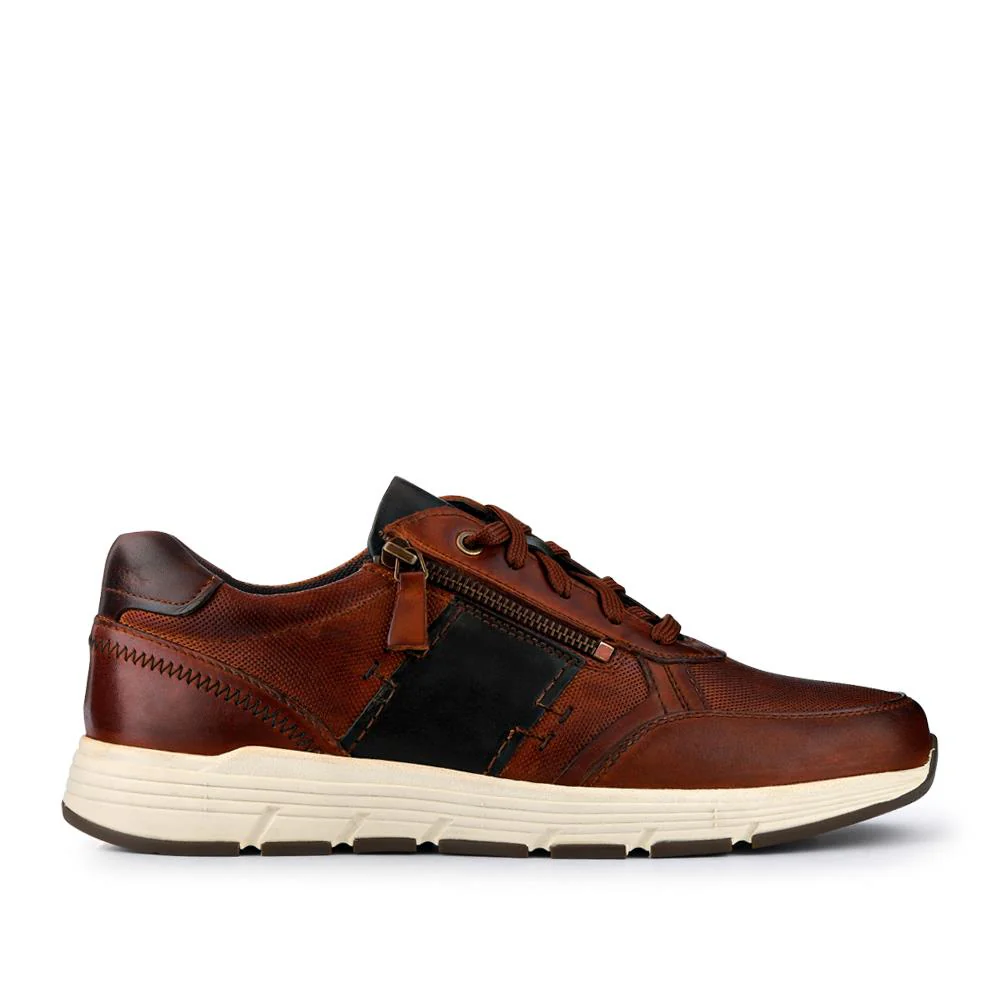 Leather Wide-Fit Slip-Ons - PARK41038 / 327 281 - Cognac - Image 2