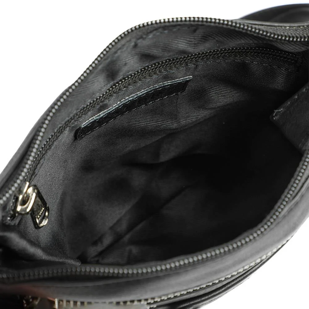 Leather Zip Close Crossbody Bag - JWNBG43000 / 329 276 - Black - Image 5