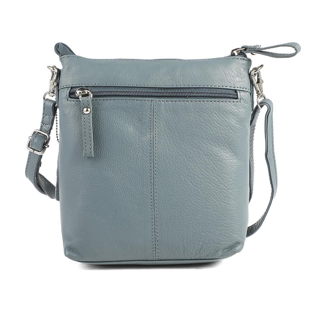 Leather Zip Close Crossbody Bag - JWNBG43000 / 329 276 - Denim - Image 3
