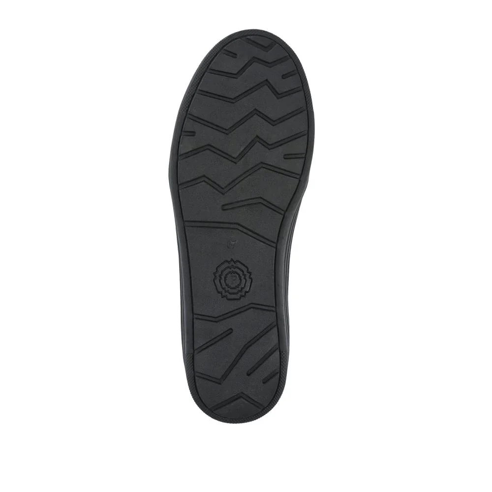 Leather Zip-Fasten Slip-On Shoes - BRK42006 / 327 976 - Navy - Image 5