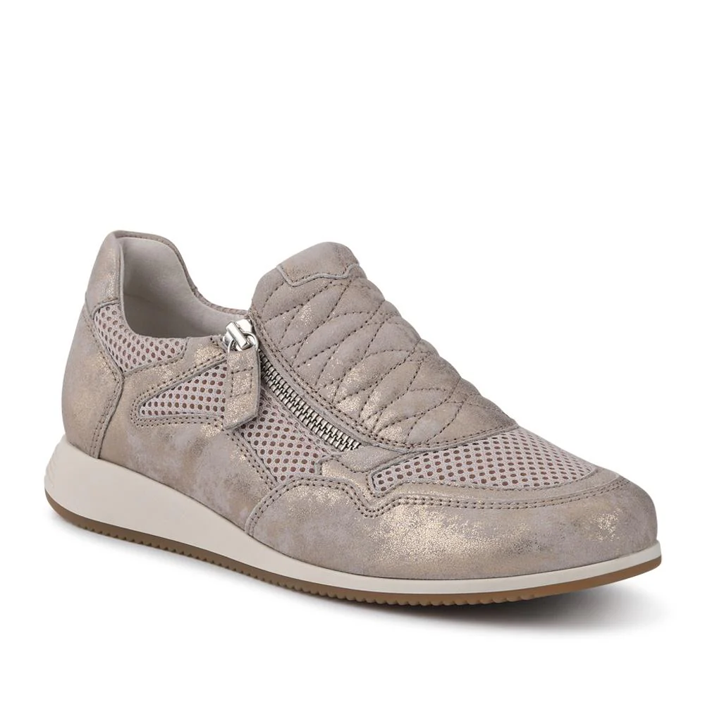Leather Zip-Up Casual Trainers - GAB41533 / 327 285 - Image 2