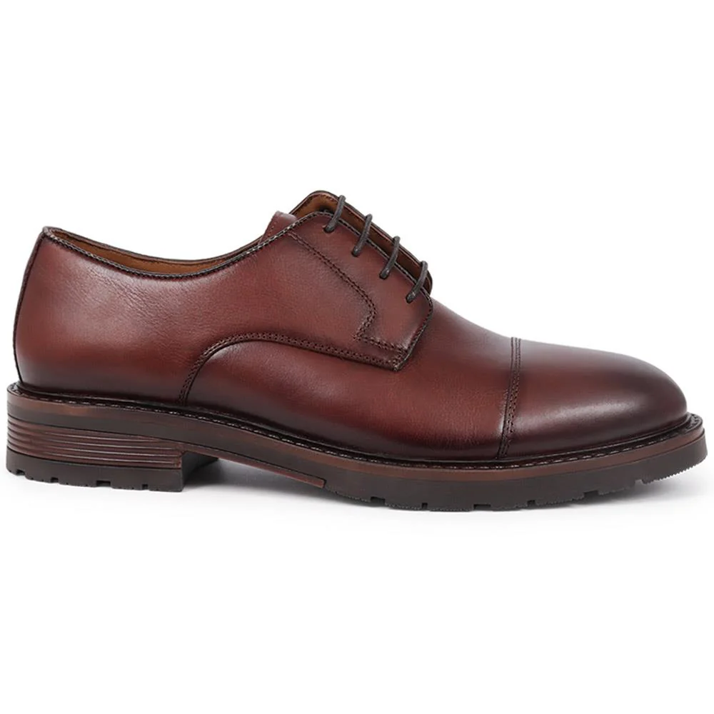 Ledbury Leather Lace-Up Shoes - LEDBURY / 325 923 - Brown - Image 2