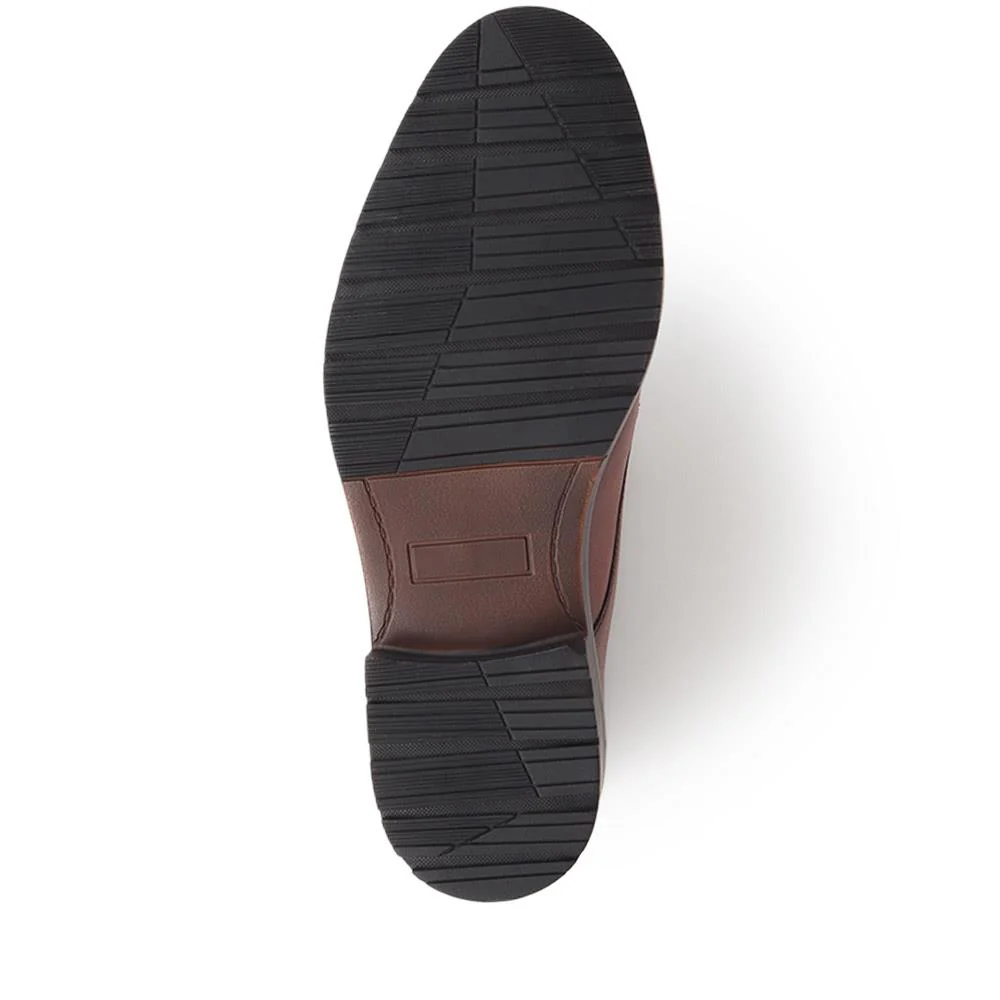 Ledbury Leather Lace-Up Shoes - LEDBURY / 325 923 - Tan - Image 4