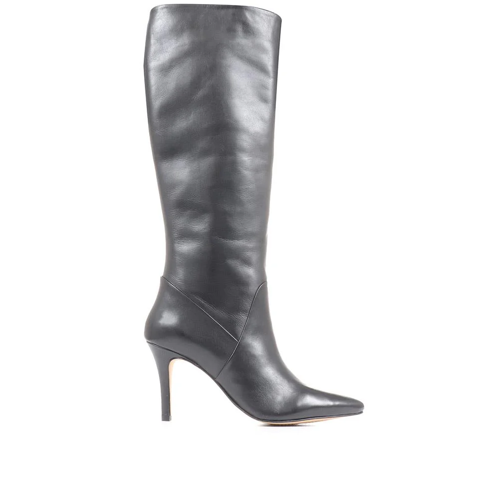 Leilani Knee High Stiletto Boots - LEILANI / 322 780 - Black - Image 2