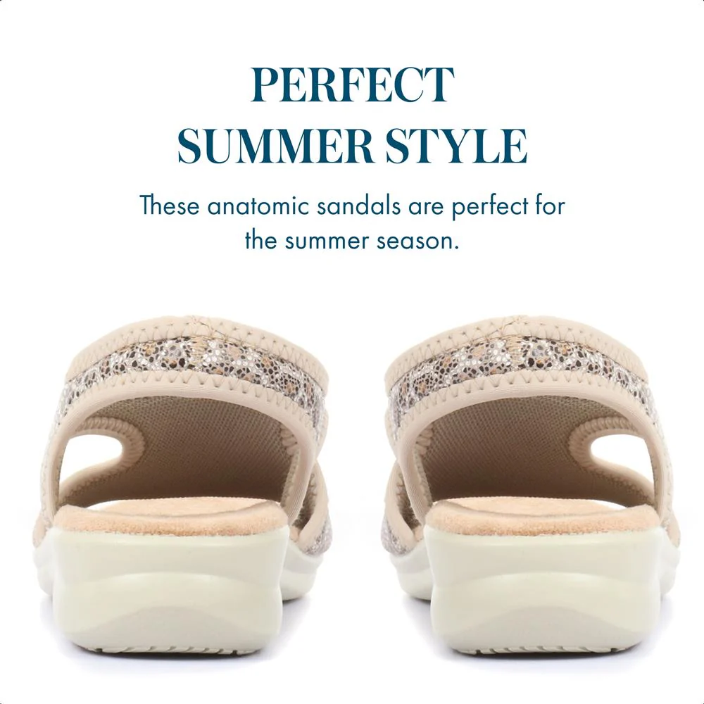 Leopard Print Pull-On Sandals - POLY33003 / 319 732 - Leopard - Image 4