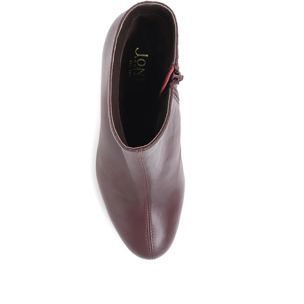 Letty Heeled Ankle Boots - LETTY / 322 354 - Burgundy - Image 4