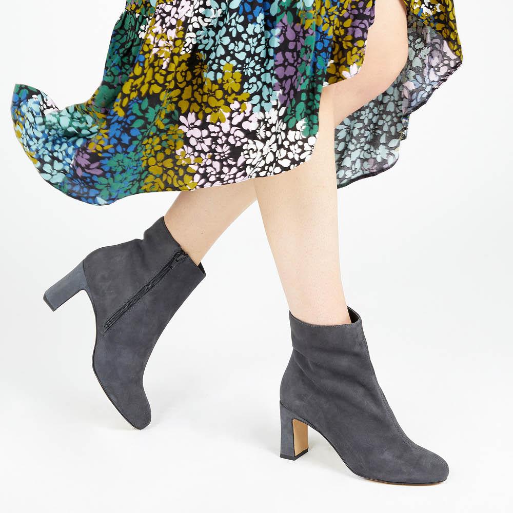 Letty Heeled Ankle Boots - LETTY / 322 354 - Grey - Image 5