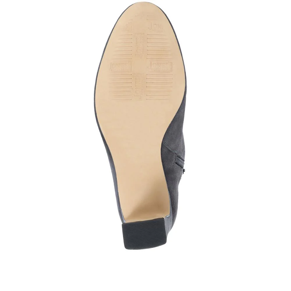 Letty Heeled Ankle Boots - LETTY / 322 354 - Grey - Image 6