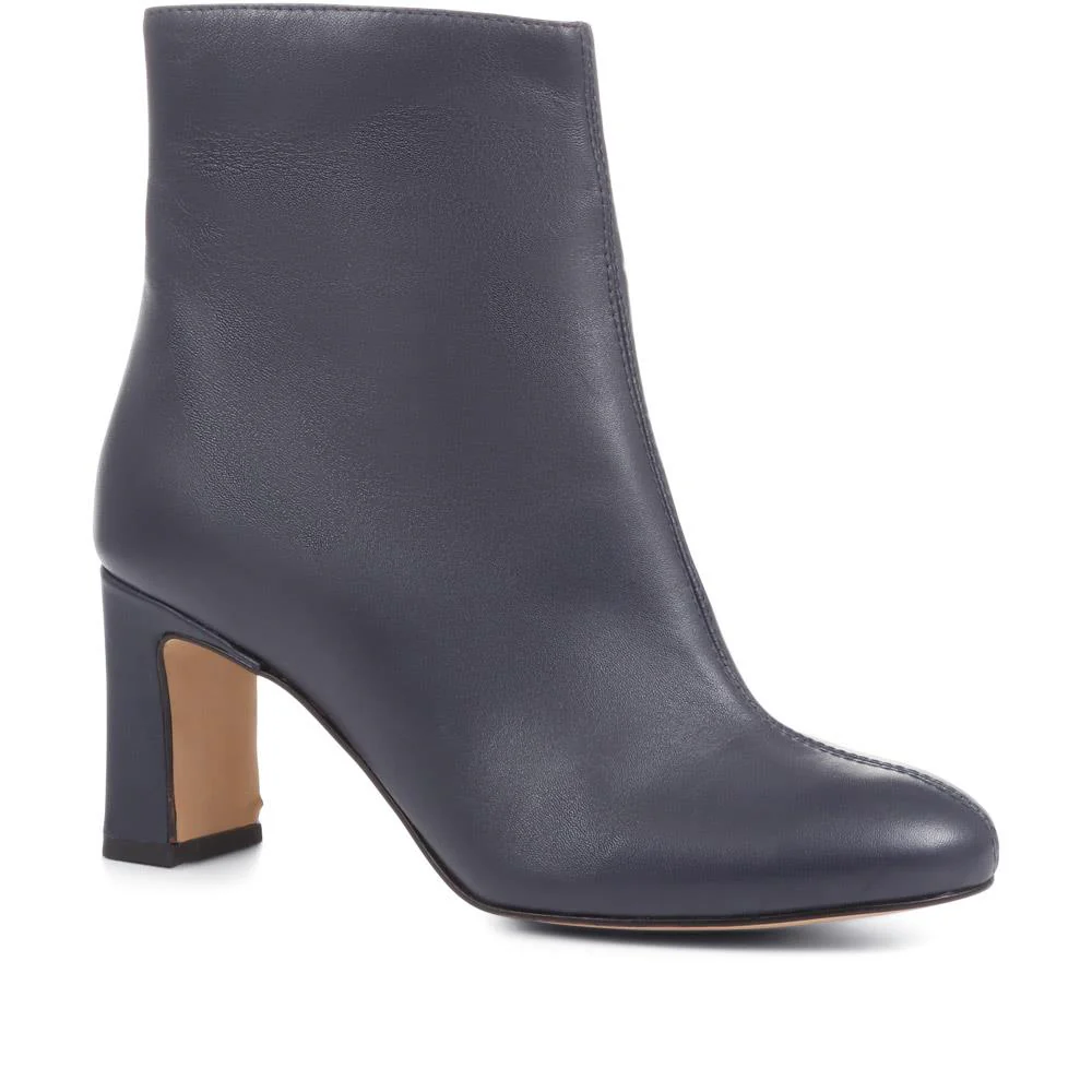 Letty Heeled Ankle Boots - LETTY / 322 354 - Navy