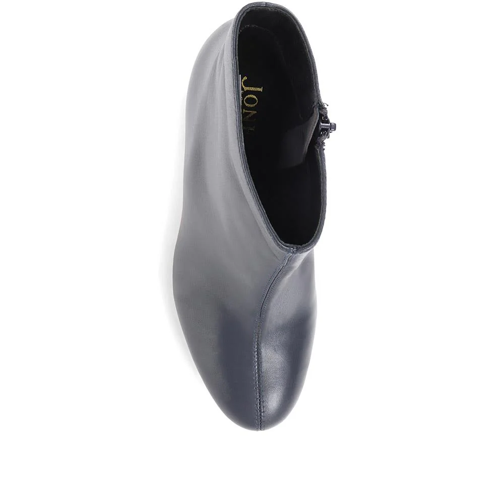 Letty Heeled Ankle Boots - LETTY / 322 354 - Navy - Image 4