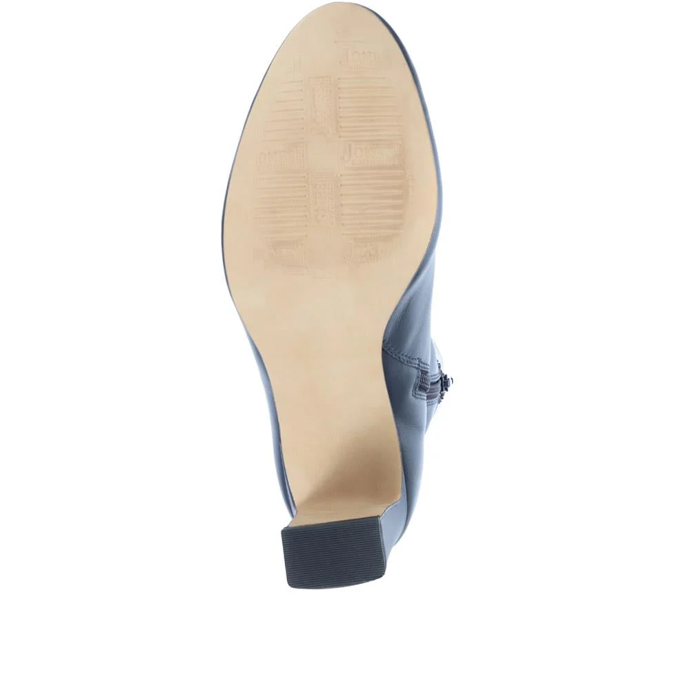 Letty Heeled Ankle Boots - LETTY / 322 354 - Navy - Image 6