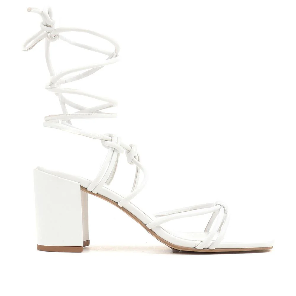 Liezel Gladiator Roped Heels - LIEZEL / 323 702 - White - Image 2