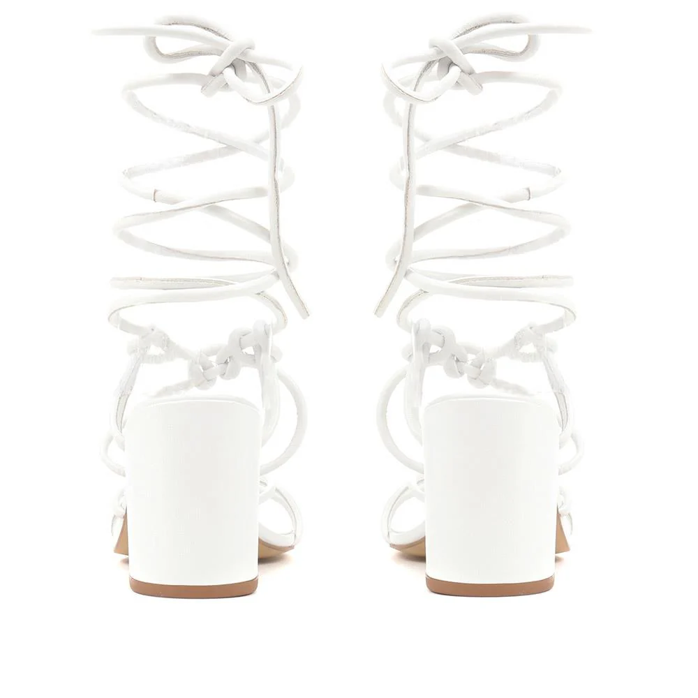 Liezel Gladiator Roped Heels - LIEZEL / 323 702 - White - Image 3