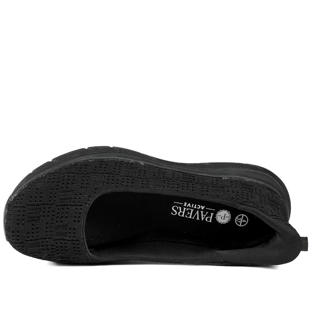 Easy Step In Comfort Wedge Shoes - BOJIE43018 / 329 291 - Black - Image 5
