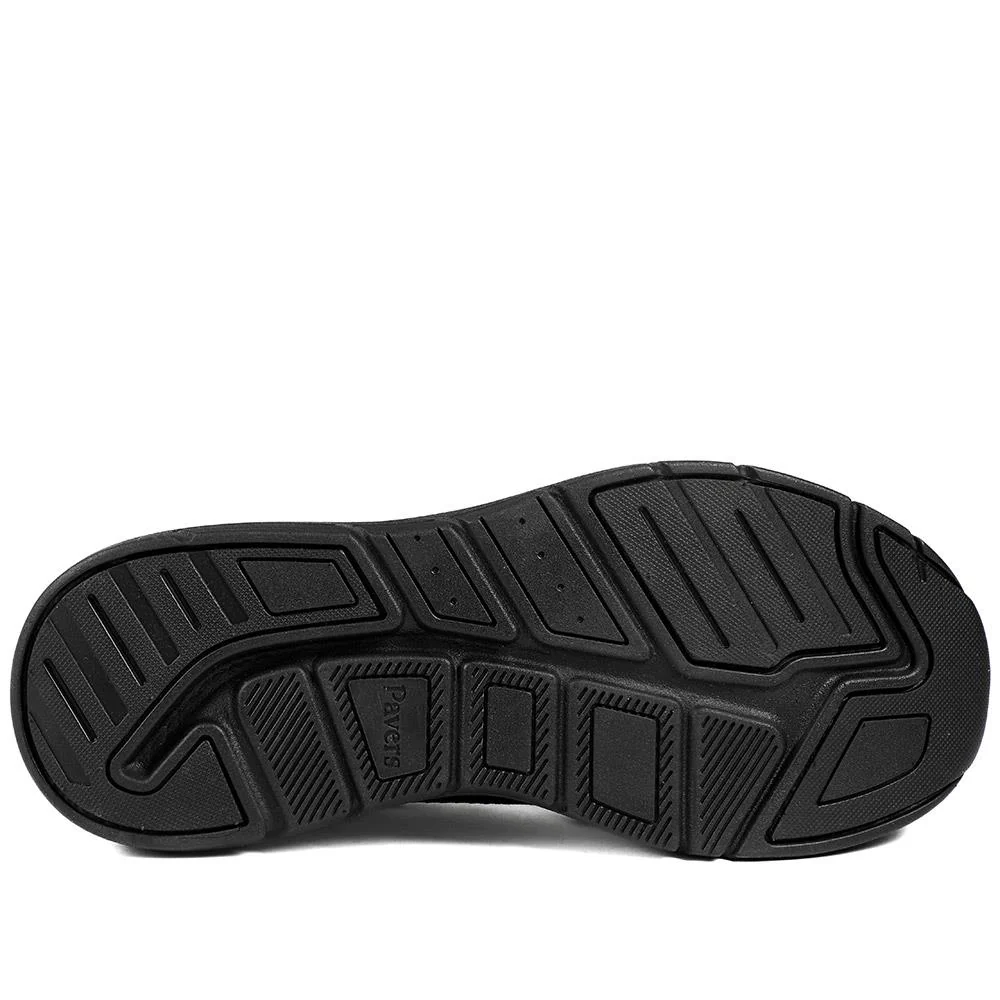 Easy Step In Comfort Wedge Shoes - BOJIE43018 / 329 291 - Black - Image 6