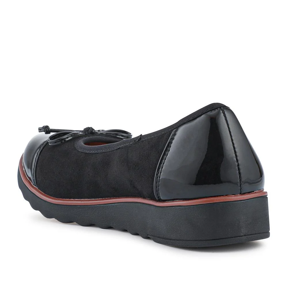 Lightweight Ballet Pumps - BRK34011 / 320 508 - Black-Black Patent - Image 6