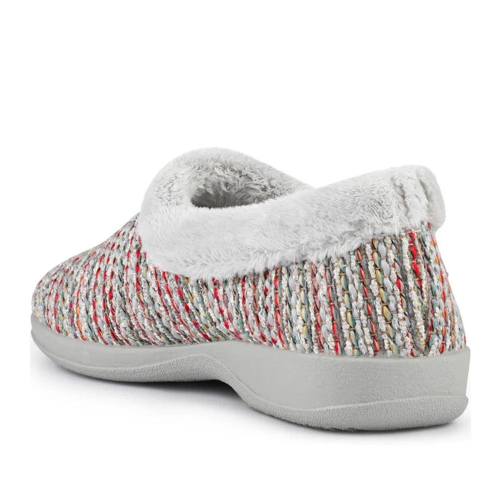 Lightweight Comfy Full Slippers - ANAT42001 / 328 298 - Grey Multi - Image 3