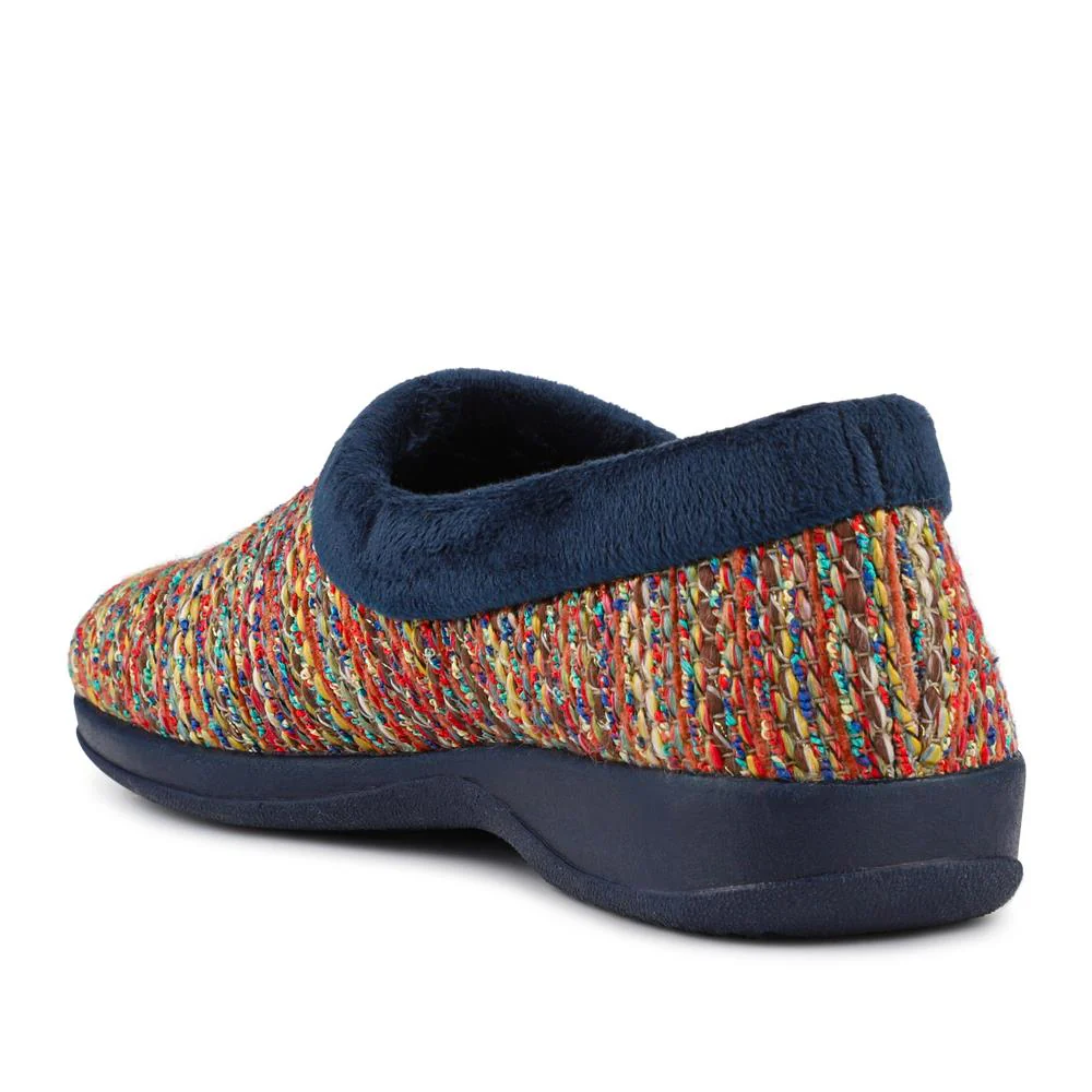 Lightweight Comfy Full Slippers - ANAT42001 / 328 298 - Navy Multi - Image 3