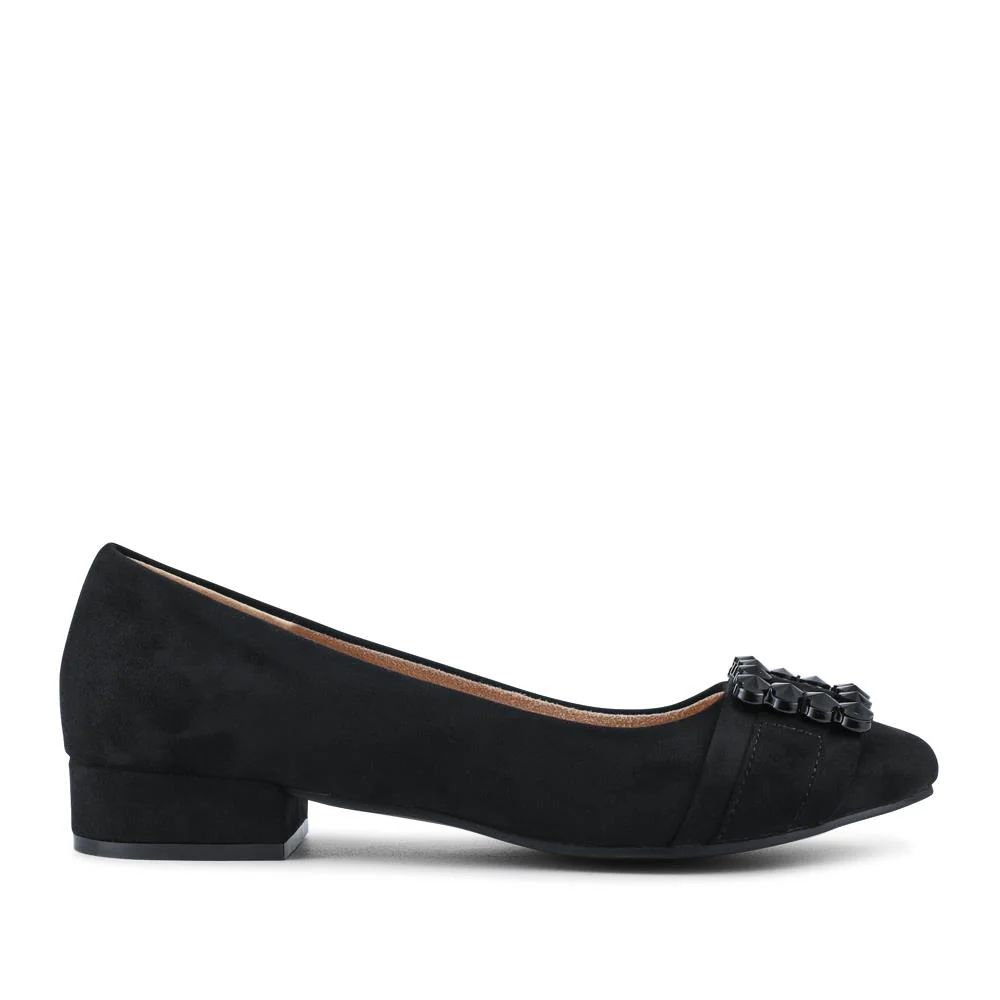 Lightweight Cushioned Block Heel Pumps - WBINS42060 / 327 861 - Black - Image 2