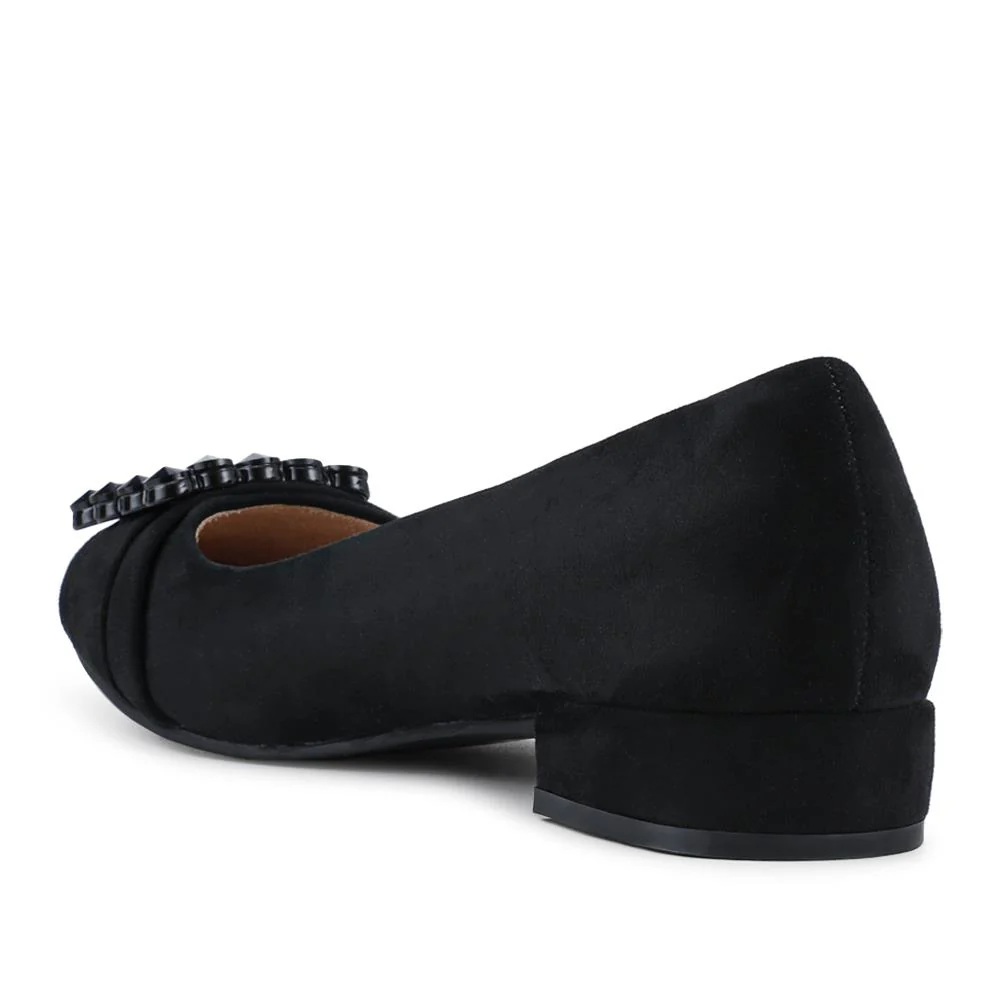 Lightweight Cushioned Block Heel Pumps - WBINS42060 / 327 861 - Black - Image 3