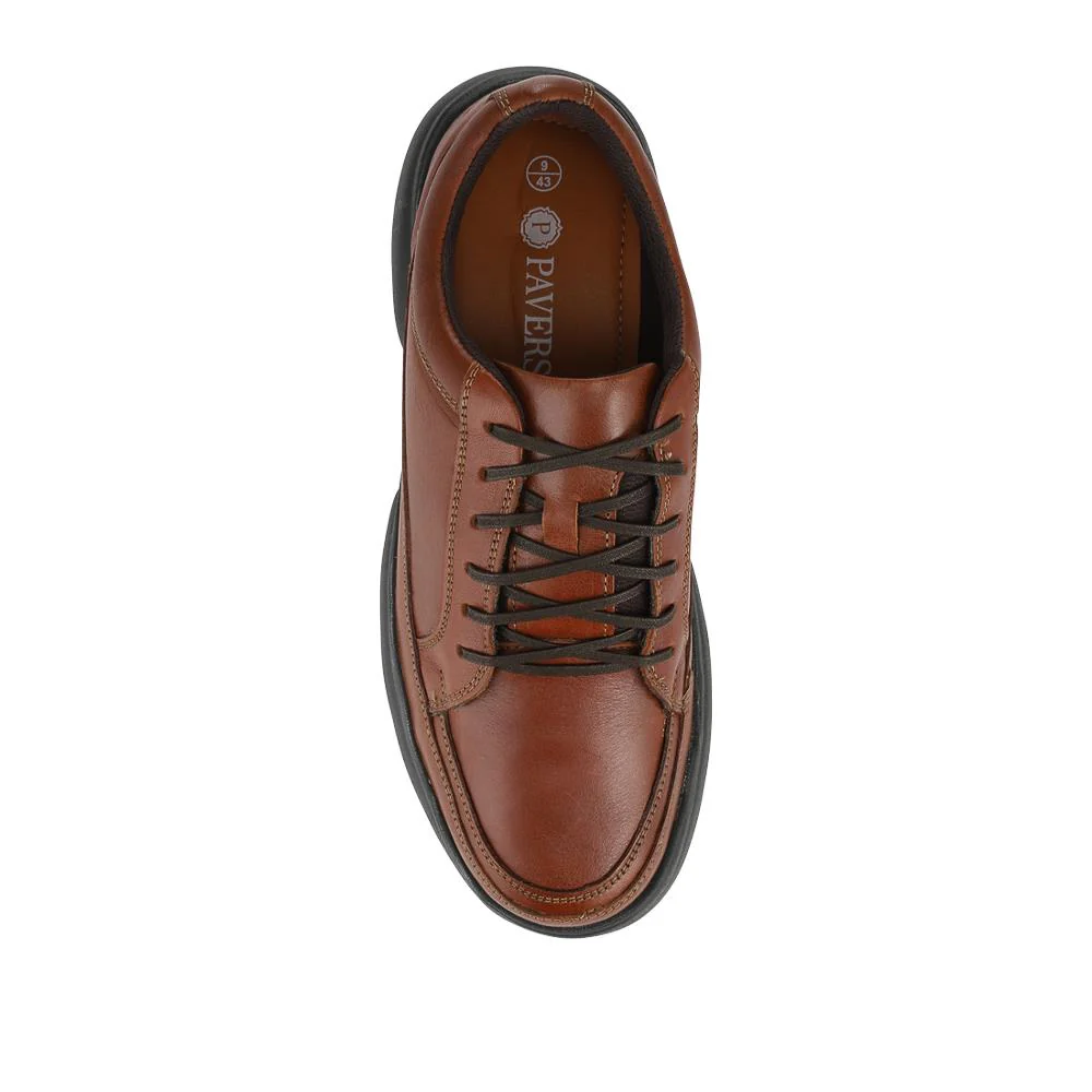 Lightweight Cushioned Casual Laced Shoes - TEJ42003 / 328 344 - Tan - Image 4