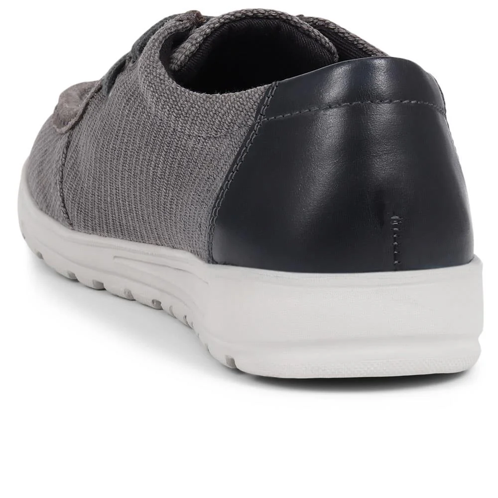 Lightweight Lace-Up Boat Shoes  - RNB39015 / 324 919 - Grey - Image 3