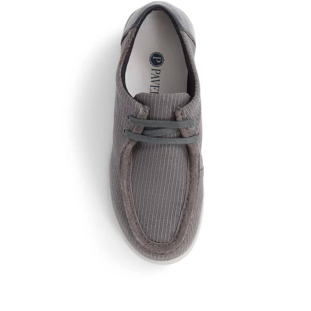 Lightweight Lace-Up Boat Shoes  - RNB39015 / 324 919 - Grey - Image 5