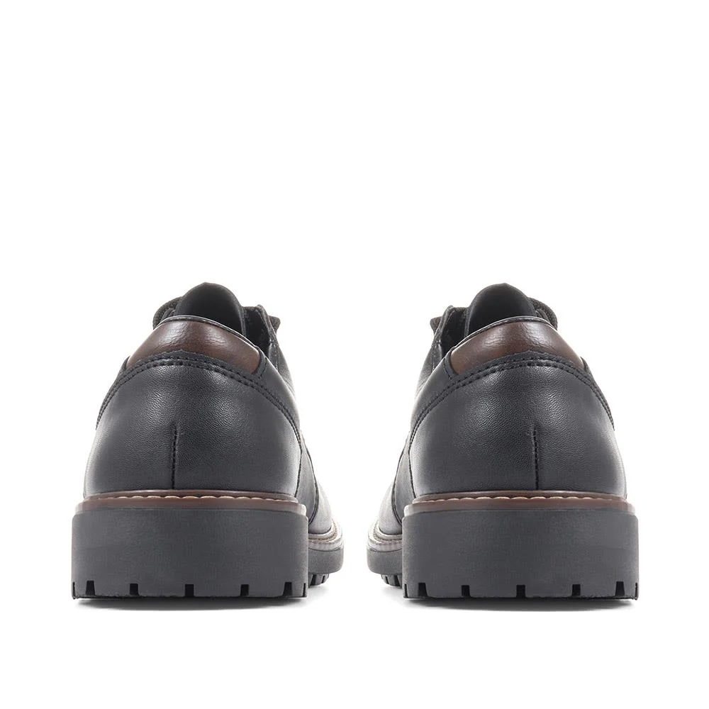 Lightweight Lace-Up Shoes - RKR36522 / 322 385 - Black - Image 3