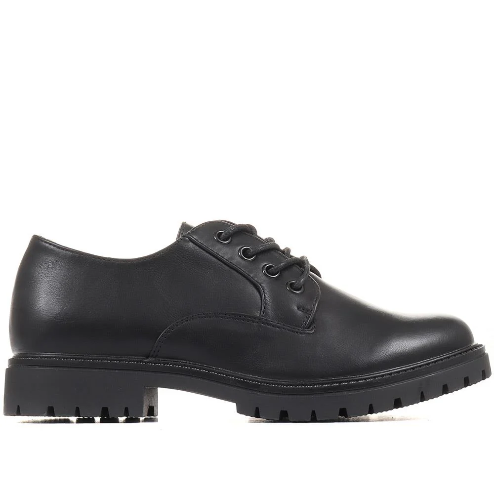 Lightweight Lace Up Shoes - WBINS36118 / 322 793 - Black - Image 3