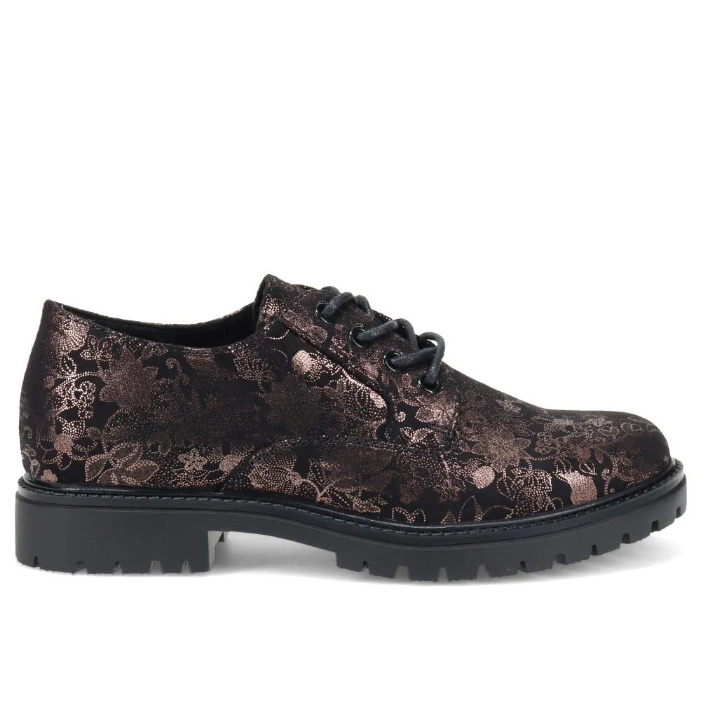 Lightweight Lace-Up Shoes - WBINS36118 / 322 793 - Black Floral - Image 2
