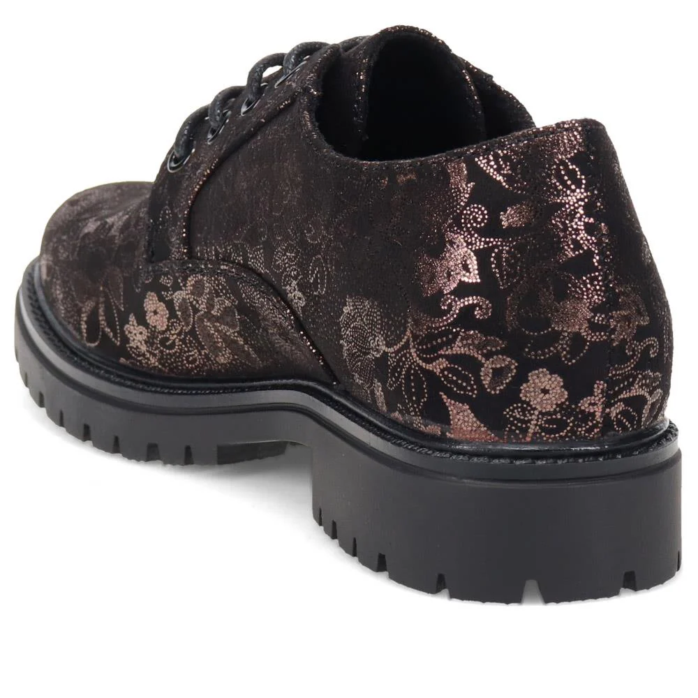 Lightweight Lace-Up Shoes - WBINS36118 / 322 793 - Black Floral - Image 3