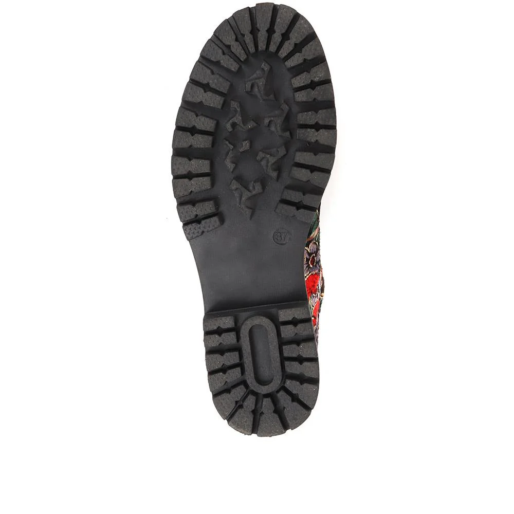 Lightweight Lace-Up Shoes - WBINS36118 / 322 793 - Floral - Image 5