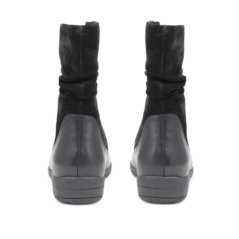 Lightweight Leather Boots - RNB38031 / 324 583 - Black - Image 3