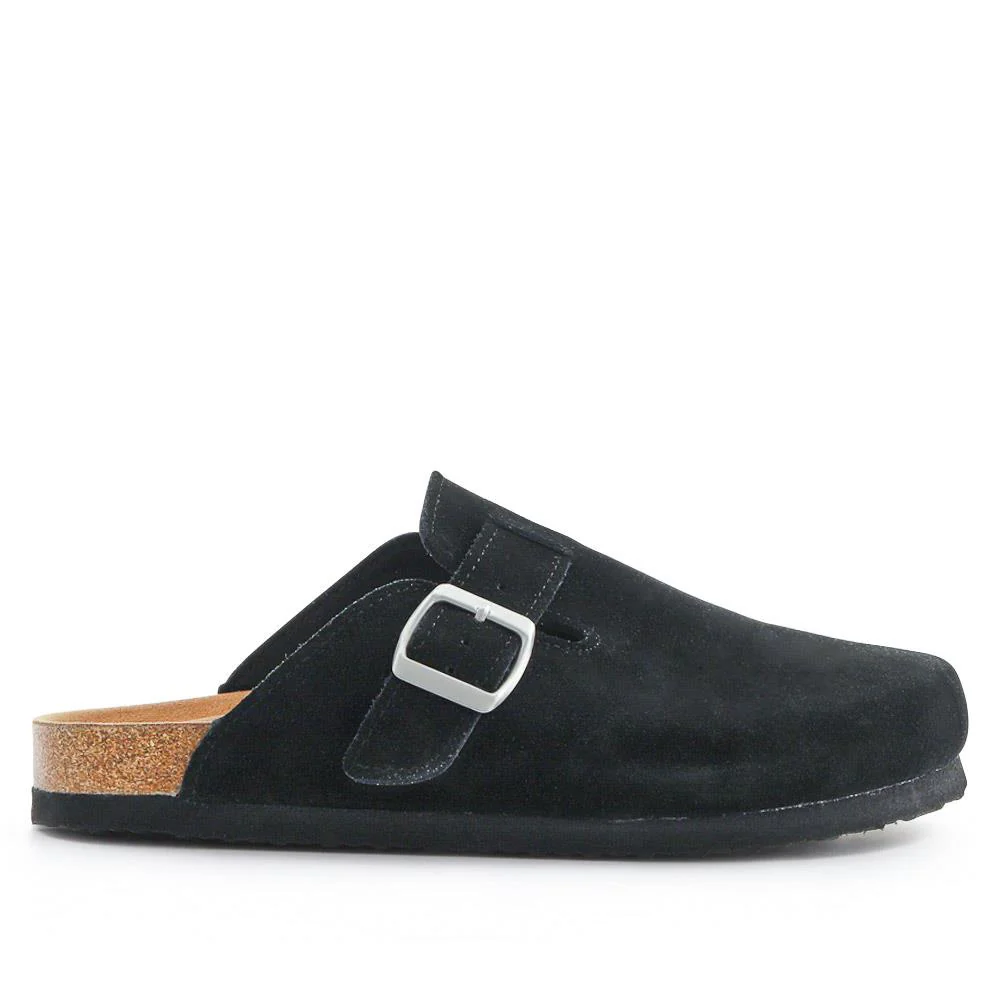 Lightweight Leather Clogs - WBINS41094 / 327 311 - Black - Image 3