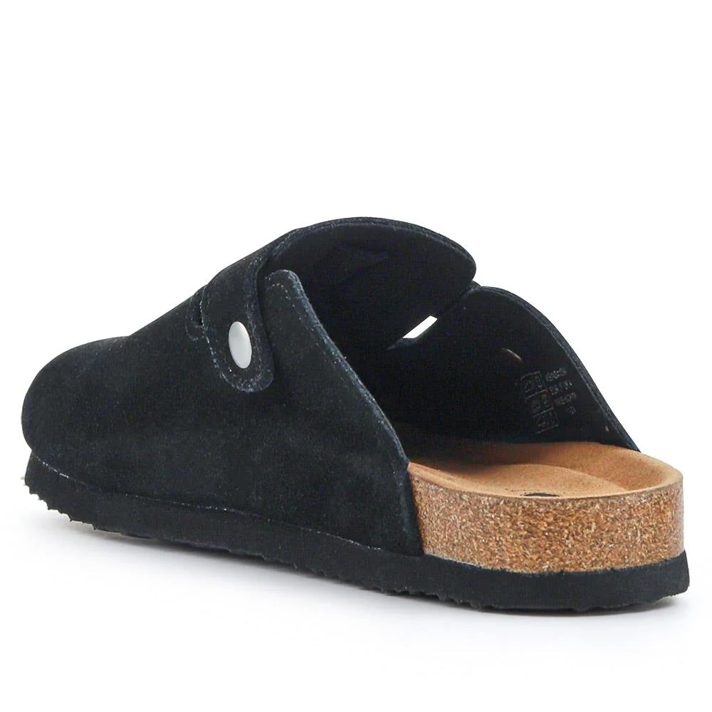 Lightweight Leather Clogs - WBINS41094 / 327 311 - Black - Image 4