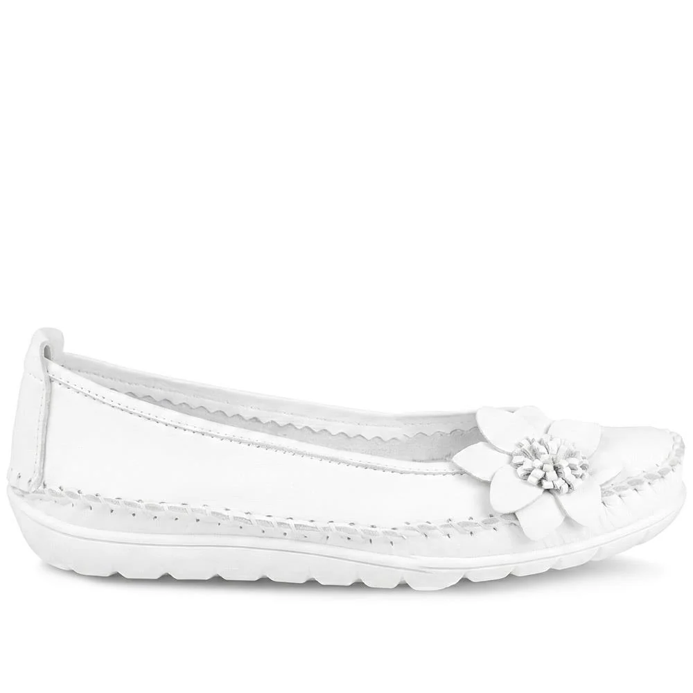 Lightweight Leather Pumps - SIMIN41000 / 326 772 - White - Image 2