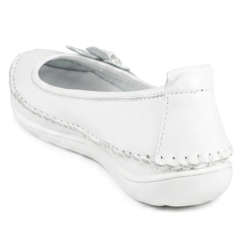 Lightweight Leather Pumps - SIMIN41000 / 326 772 - White - Image 3