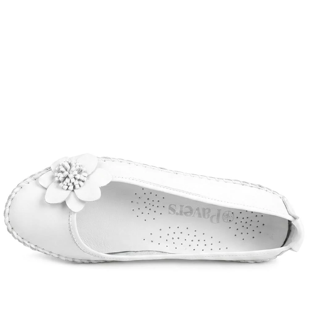 Lightweight Leather Pumps - SIMIN41000 / 326 772 - White - Image 4