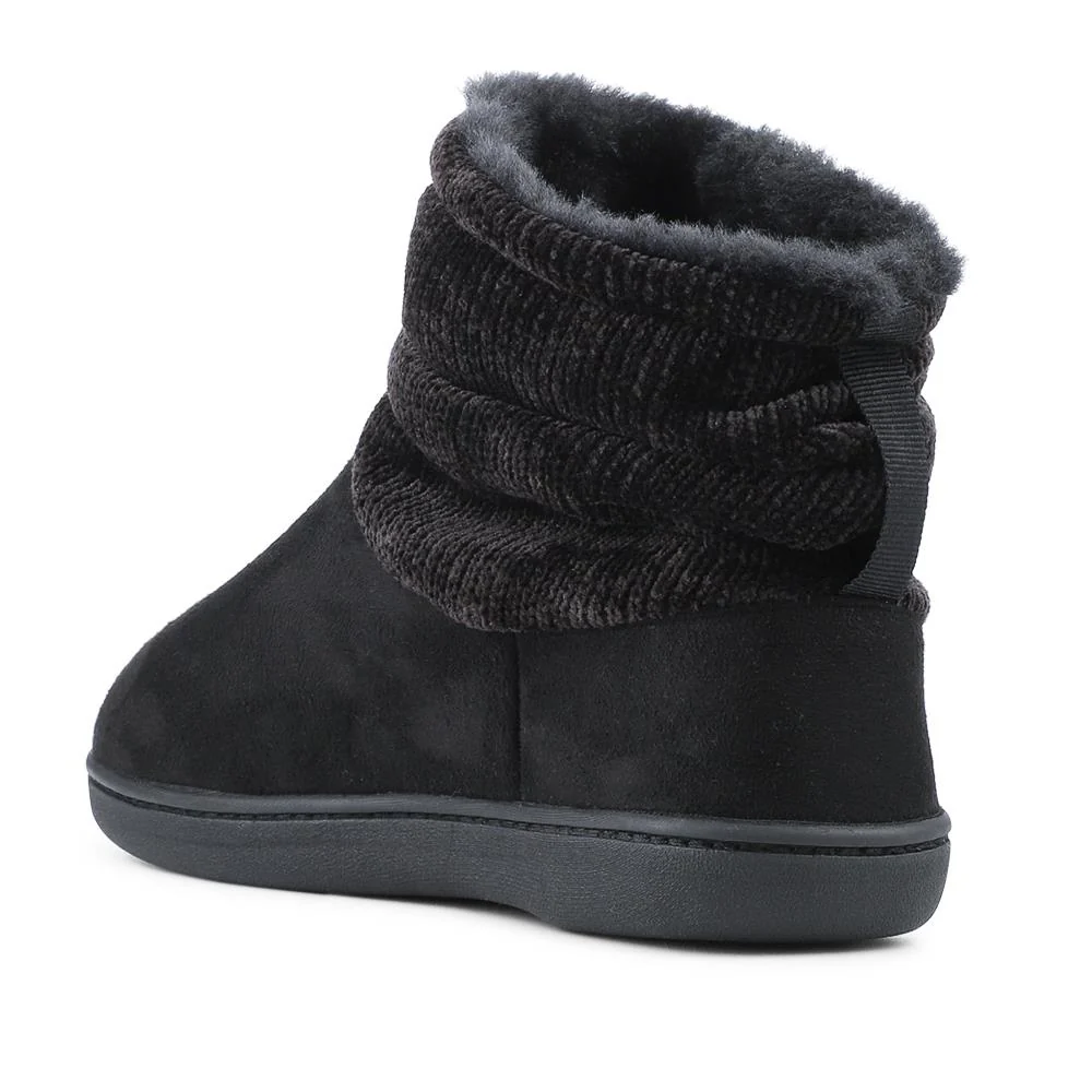 Lightweight Memory Foam Slipper Boots - QING42008 / 327 935 - Black - Image 2